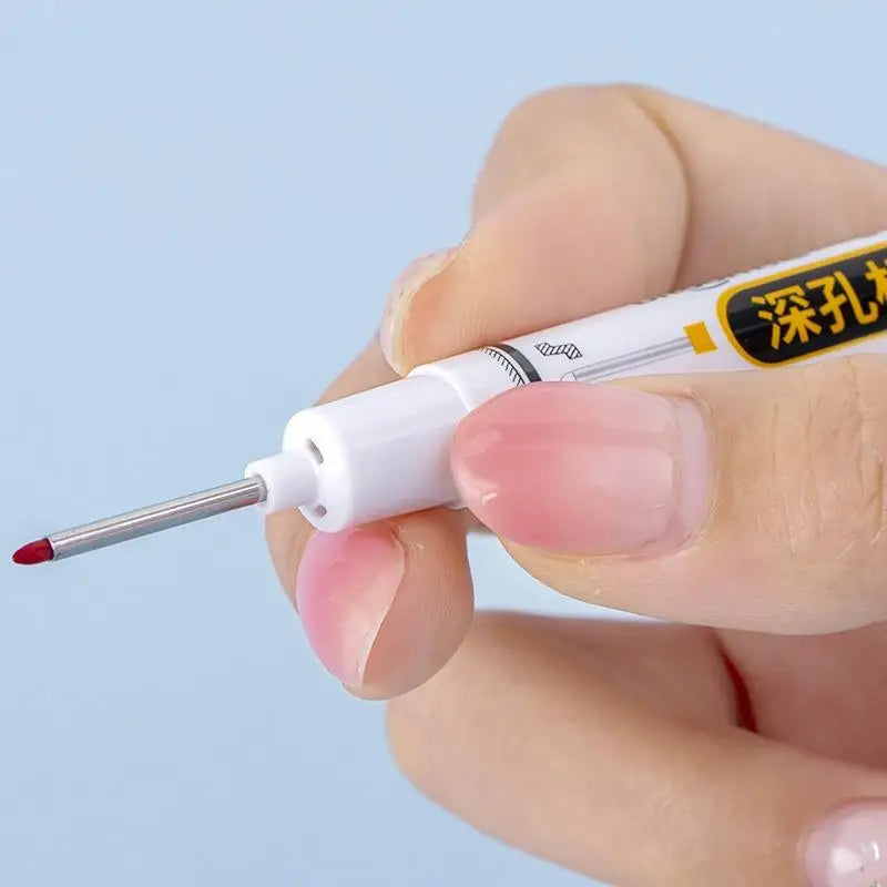 Deep Hole Marker Pen – Waterproof Carpenter Construction Pen Deep Hole Marker Babs