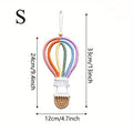 Nordic Woven Rainbow Hot Air Balloon Wall Hanging Ornament Wall Hanging Ornament Babs S