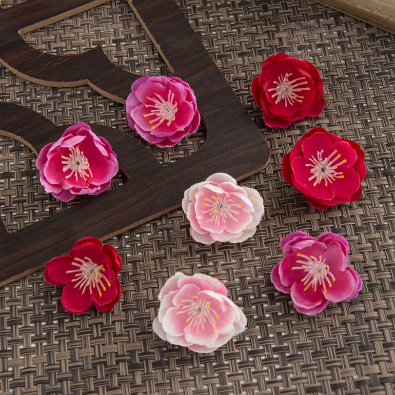 Silk Artificial Cherry Blossom Flowers 50/100Pc – DIY Wedding Decor Artificial Flowers Babs