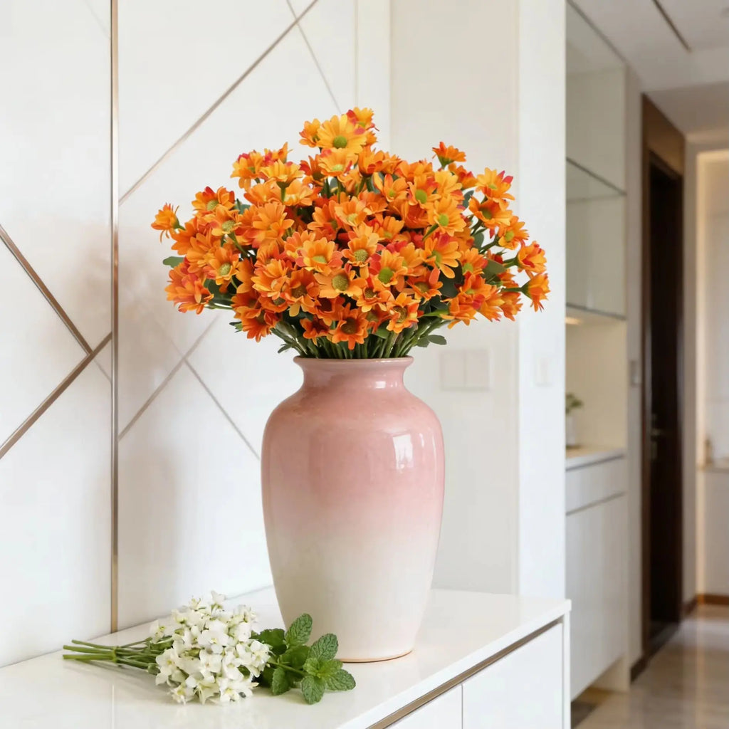 Silk Daisy Artificial Flowers for Wedding & Home Decor Artificial Flowers Babs