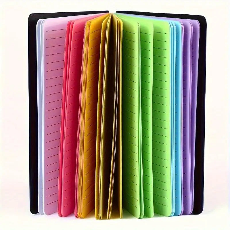 4-Pack Neon Spiral Notebooks 5x7 College Ruled, Mylar Cover Spiral Notebook Set Babs