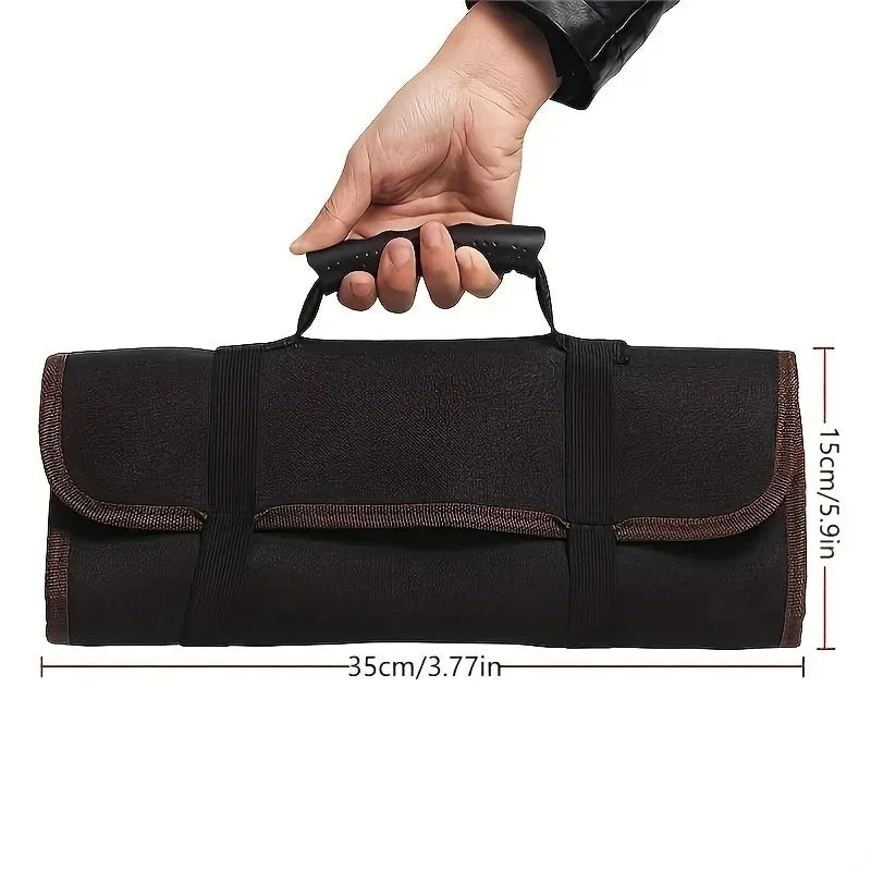 Roll-Up Tool Organizer Bag with Pouches | Oxford Cloth Tool Roll Bag Babs