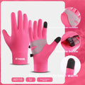 Winter Knit Touchscreen Gloves – Anti-Slip Running & Cycling Winter Sports Gloves Babs Pink L/XL