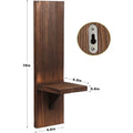 Wooden Wall Candle Holder – Modern Handmade Sconce Decor Wall Candle Holder Babs Brown