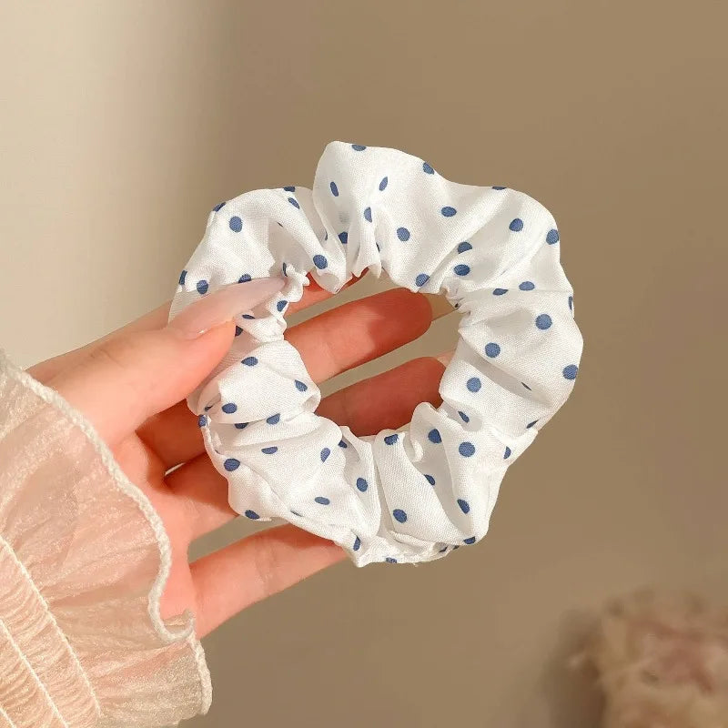 Mint Green Organza Scrunchies – 4-Pack Women's Hair Ties Organza Scrunchie Set Babs