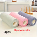 60-Piece Microfiber Disposable Cleaning Cloths – 3 Rolls, Double-Sided Disposable Cleaning Cloths Babs 3PCS