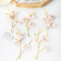 Silk Plum Blossom Artificial Flowers for Wedding & Home Decor Artificial Silk Flowers Babs Light Pink 10 pcs