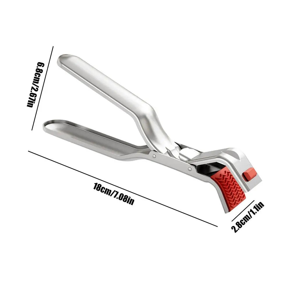Stainless Steel Bowl Holder Clip | Anti-Scald Pot Pan Gripper Kitchen Gripper Tongs Babs 1pcs