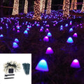 Mushroom Solar Pathway Lights – Waterproof LED Garden Stake Lamps Solar Garden Lights Babs 3.5M 10leds PURPLE