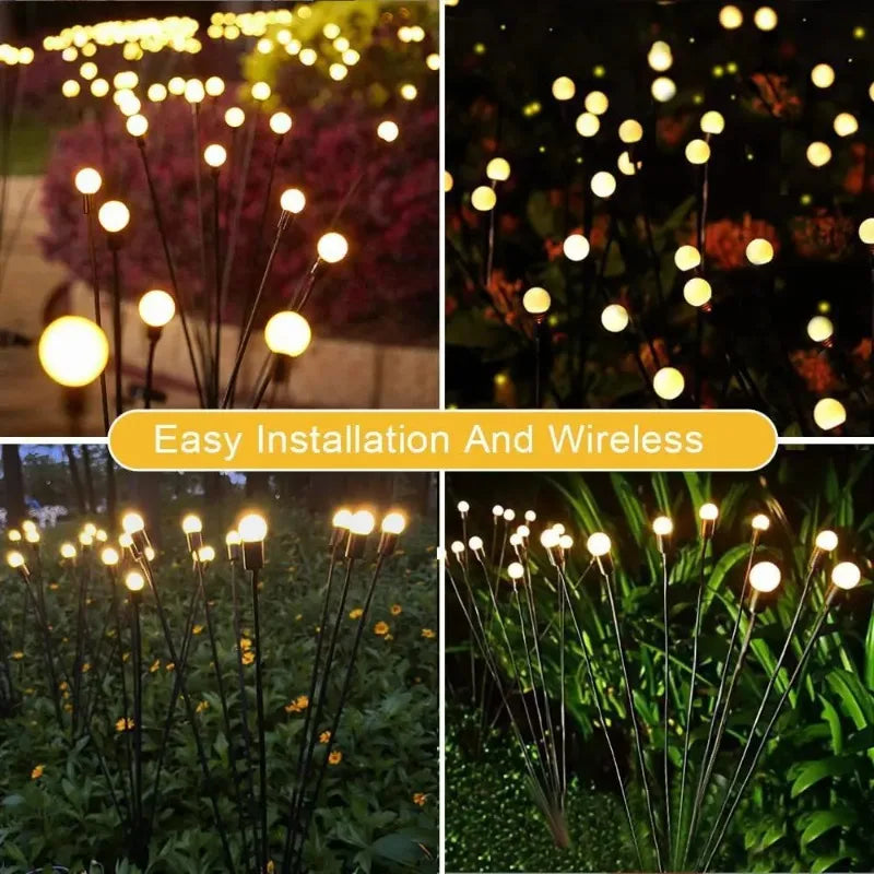 Solar Firefly String Lights – Outdoor Garden & Lawn Décor Solar Garden Lights Babs