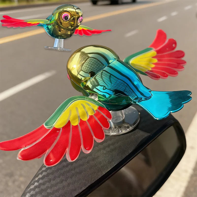 Wind-Powered Flying Bird Car Ornament – Moving Wings Decor Car Ornament Babs