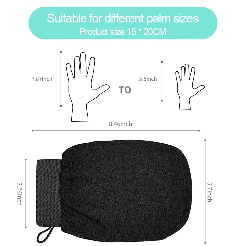 Korean Exfoliating Gloves – Body Scrubber & Peeling Mitts Exfoliating Bath Gloves Babs