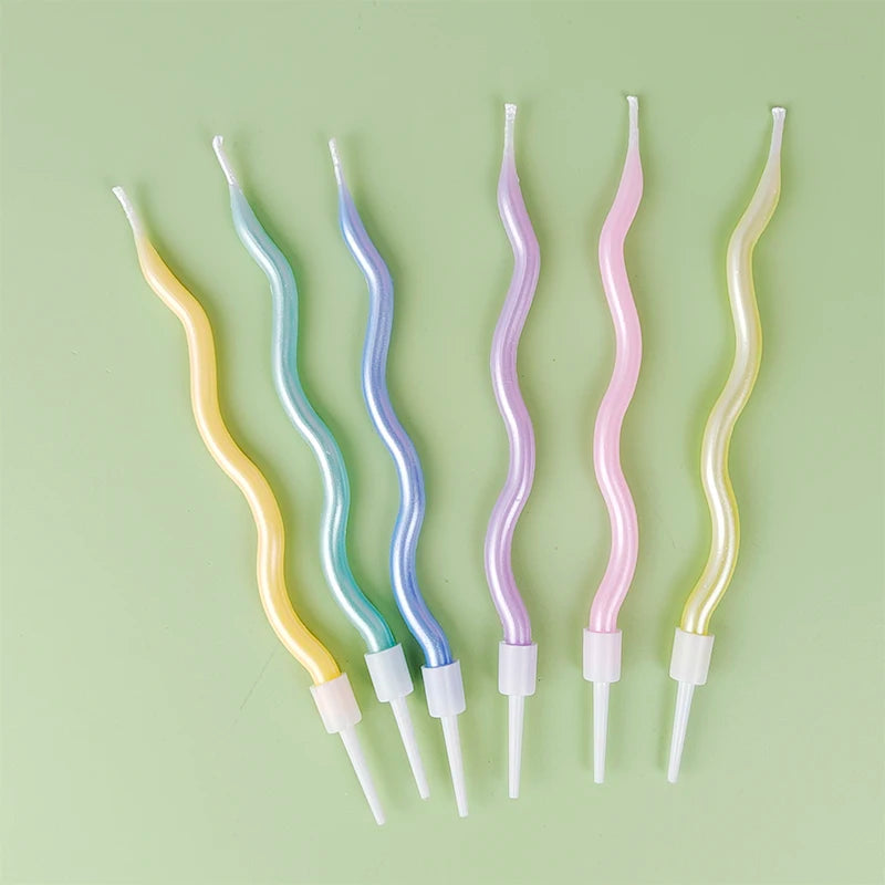 Happy Birthday Curved Candles – Creative Cake Decoration Decorative Candles Babs Curved Candle