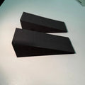 2-Pack Squat Wedge Blocks | Non-Slip Foam Heel Slant Board Squat Wedge Blocks Babs black