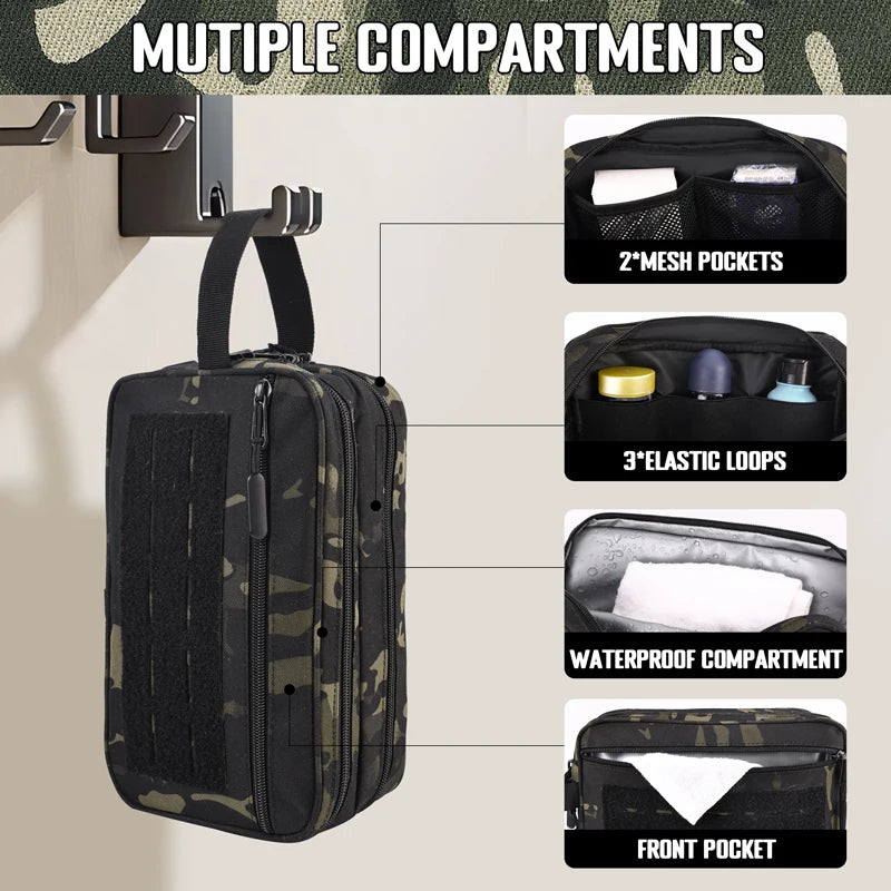 Tactical Toiletry Bag | Military Travel Hygiene Kit for Men Tactical Toiletry Bag Babs