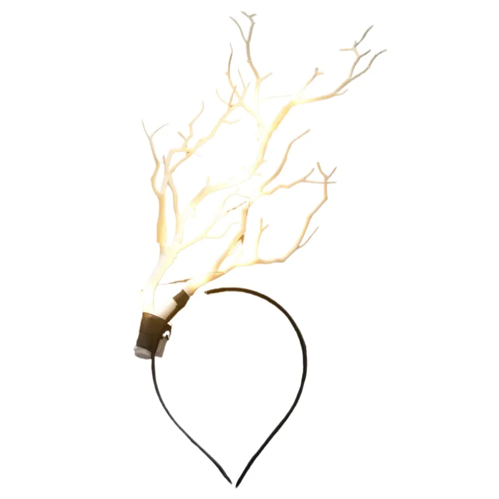 5-Pack LED Glow Deer Antler Headbands – Party Props LED Party Headband Babs