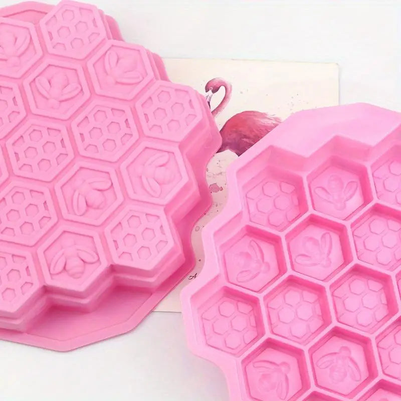 Silicone Bee Honeycomb Mold – 19-Cell Baking & Craft Mold Silicone Baking Mold Babs