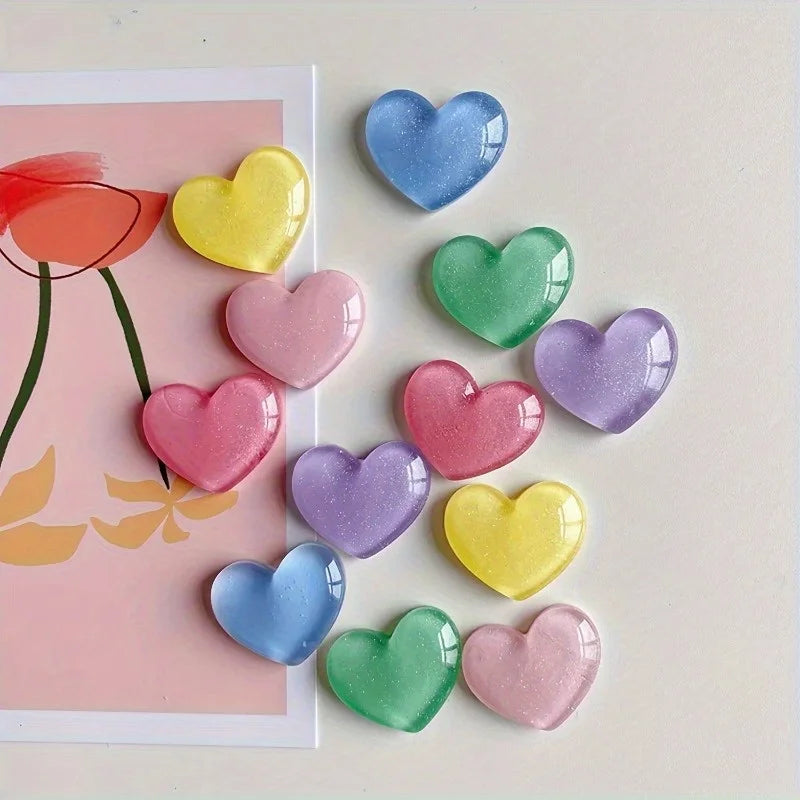 12pcs Cartoon Heart Fridge Magnets – Decorative Kitchen & Office Decorative Fridge Magnets Babs 12pcs
