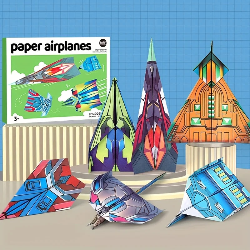 Interactive Paper Airplane Book – Easy Folding Guide for Kids Kids Activity Book Babs