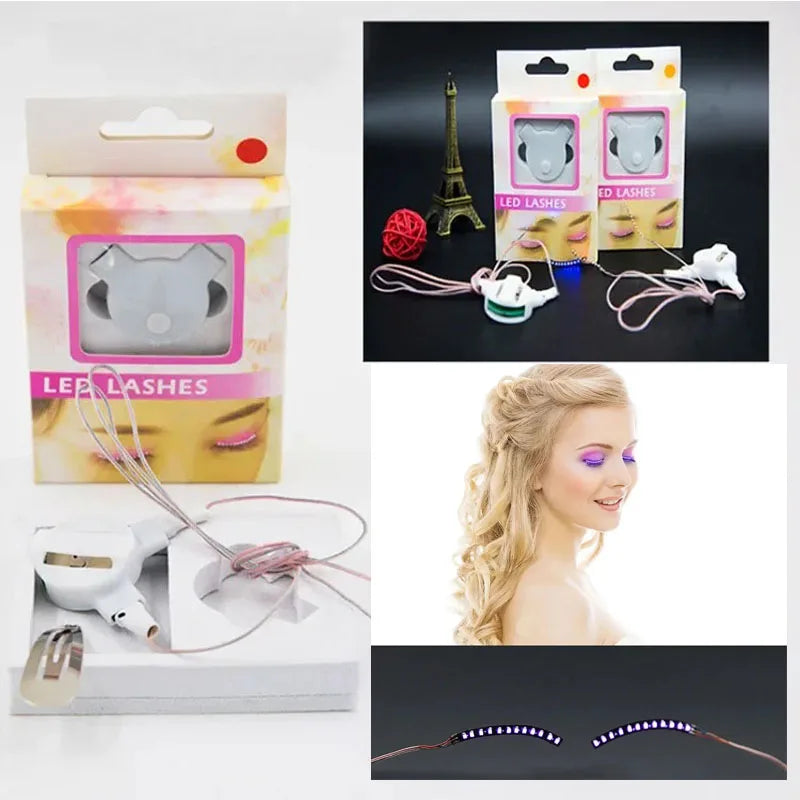 LED Light-Up False Eyelashes – Party, Club & Halloween LED False Eyelashes Babs