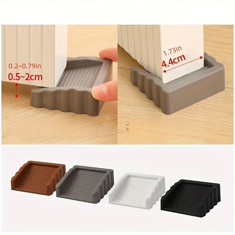2pcs Non-Slip Door Stoppers – 4-Color Wedge, Pet-Safe Door Stopper Wedge Babs