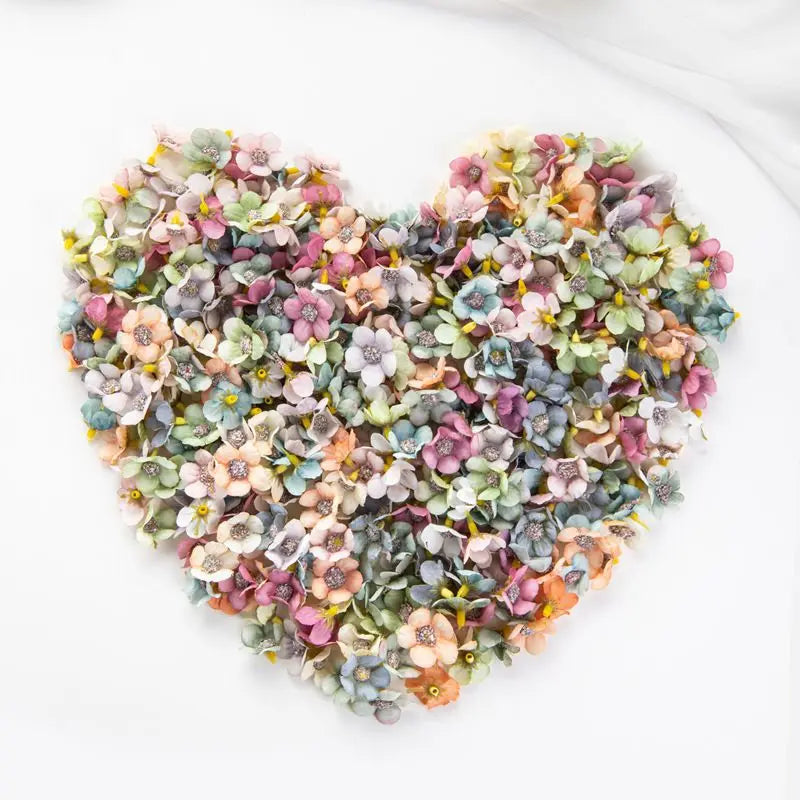 50/100Pcs Silk Artificial Daisy Flower Heads – Multicolor Décor Artificial Flower Heads Babs