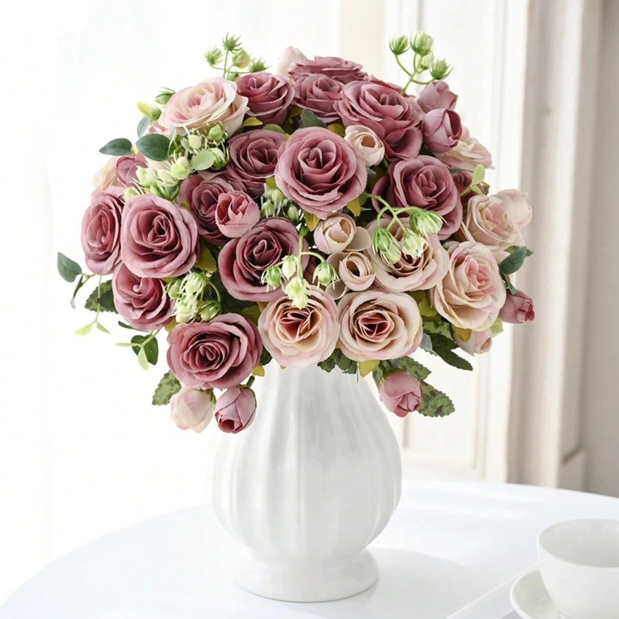 Silk Peony Hydrangea Artificial Flower Bouquet | Wedding Décor Artificial Flower Bouquet Babs