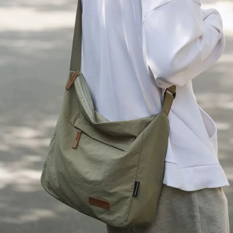 Canvas Hobo Crossbody Tote Bag – Multi-Pocket Messenger Bag Canvas Crossbody Tote Babs