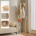 Retro Floor Coat Rack | 5-Hook Minimalist Wood & Metal Stand Floor Coat Rack Babs Log Color