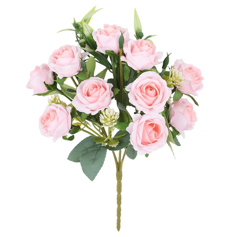 Silk Rose Artificial Flower Bouquet – Wedding & Home Decor Artificial Flower Bouquet Babs A