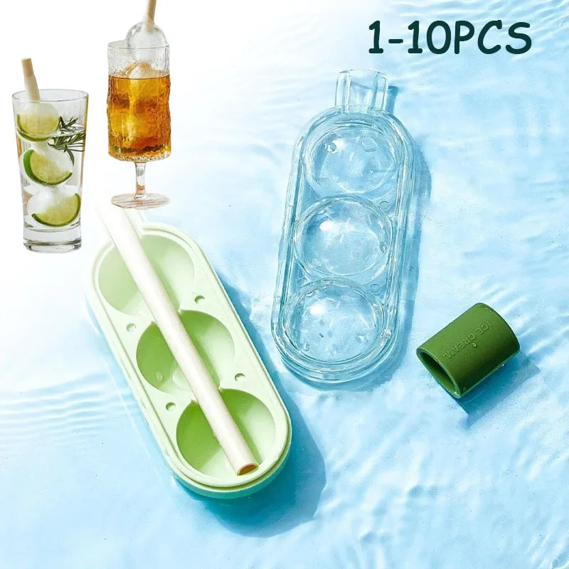 Reusable Silicone Ice Lolly Mold – DIY Popsicle Tray with Straw Ice Lolly Mold Babs