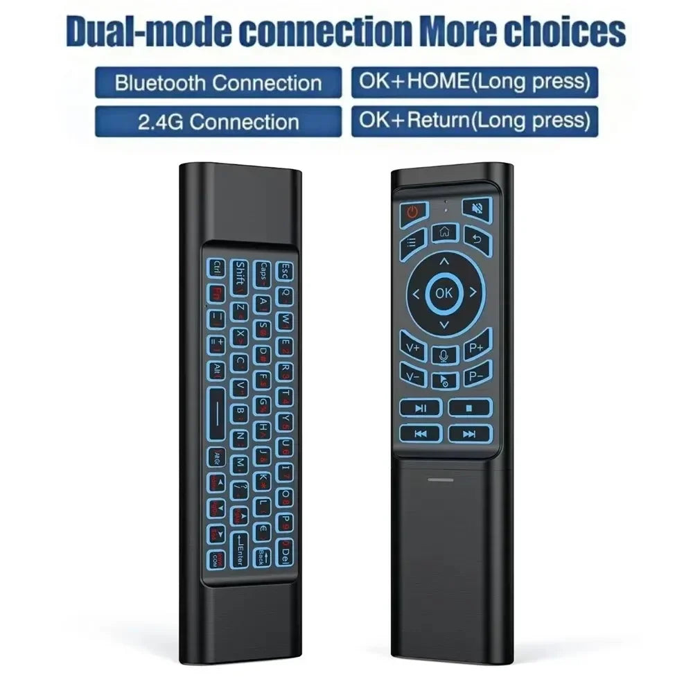 Air Mouse Remote BT5.2 & 2.4G Wireless Keyboard – 7-Color Backlit Air Mouse Remote Babs