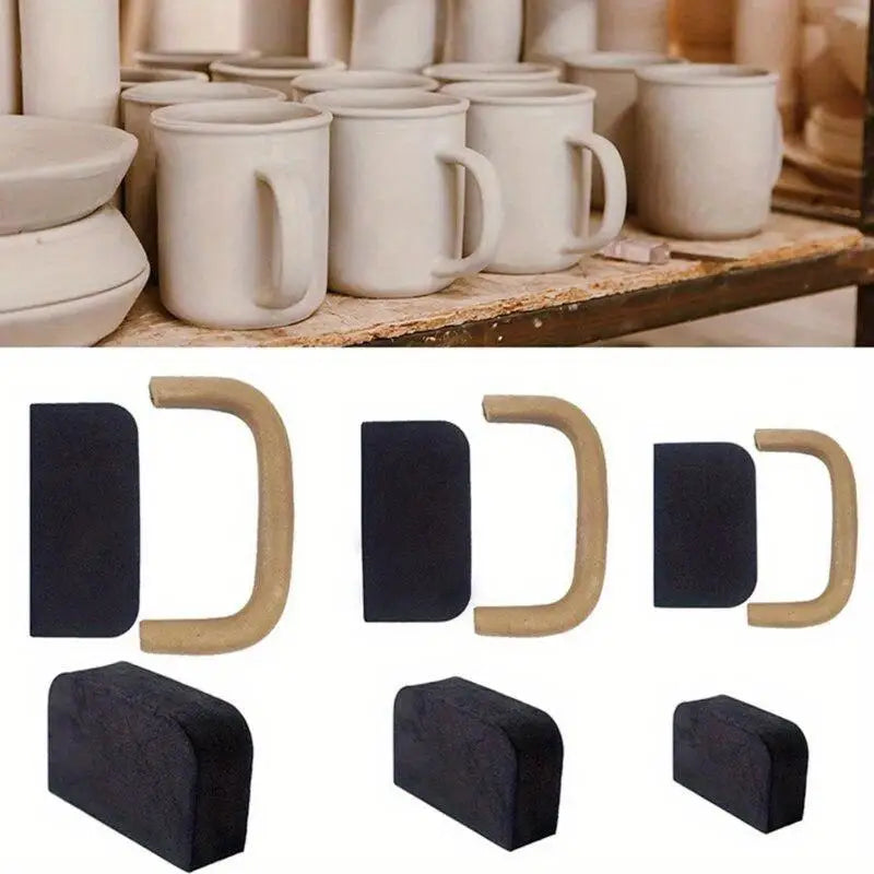 Pottery Mug Handle Molds Set of 12 – DIY Clay Ceramic Tools Pottery Mold Set Babs