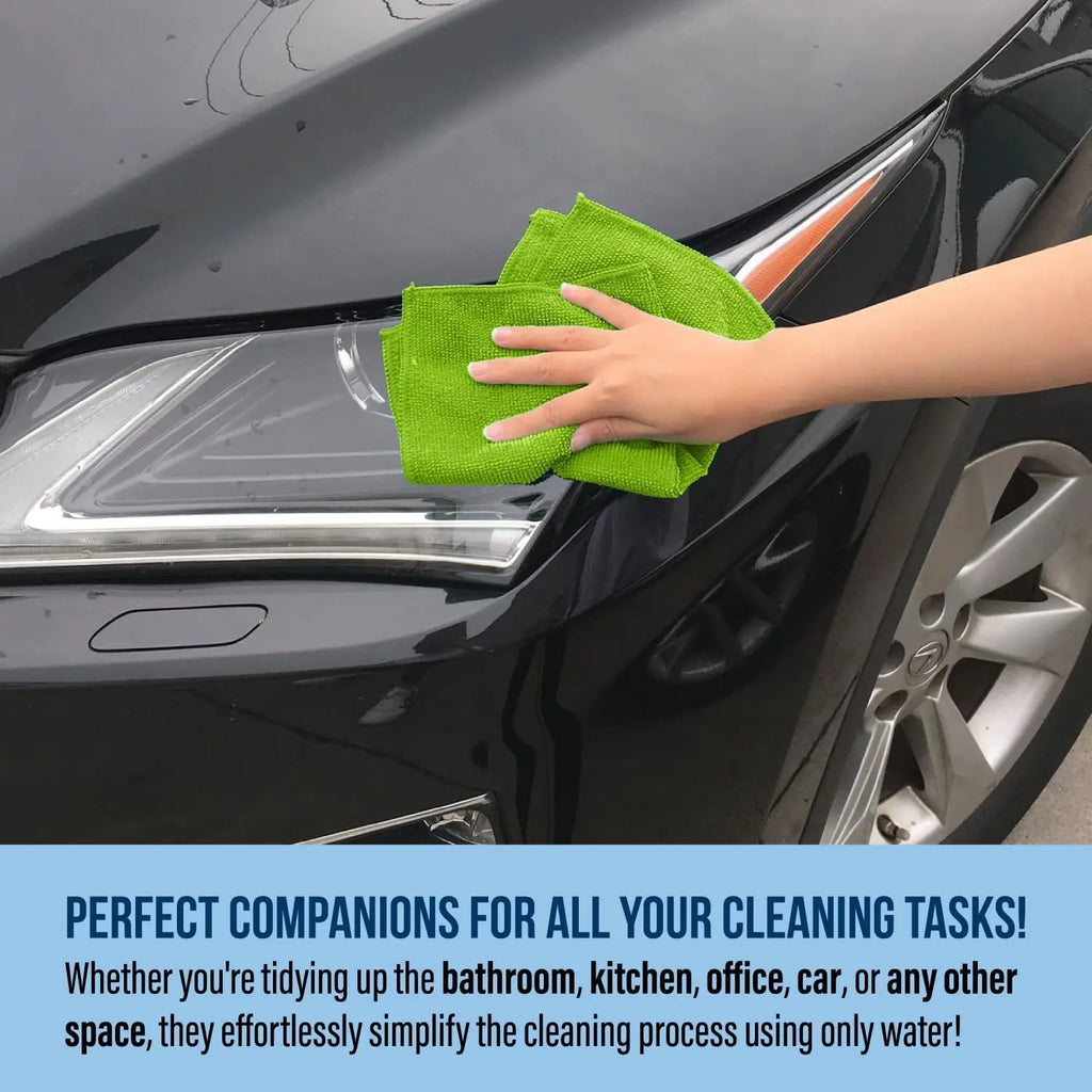 Microfiber Cleaning Cloth Set 1-400Pcs – Quick-Drying, Multi-Color Microfiber Cleaning Cloth Babs