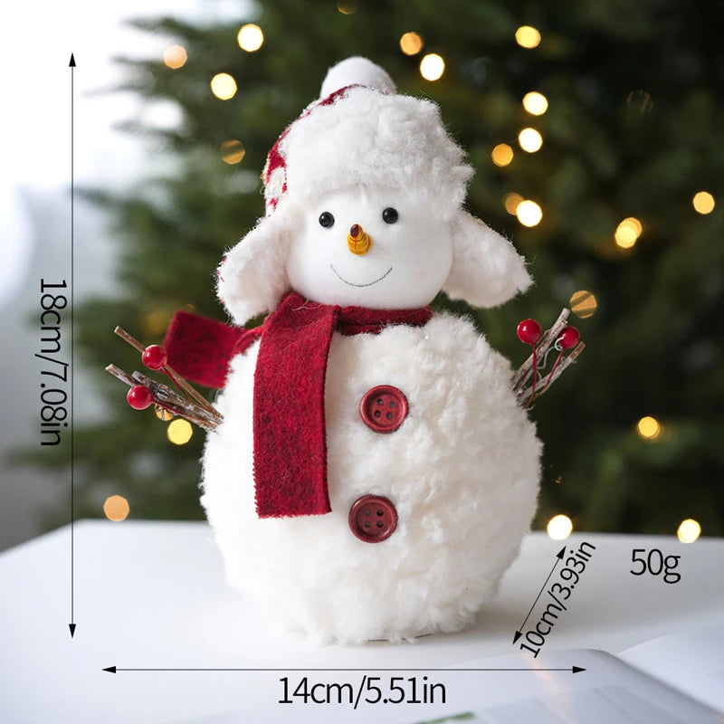 Plush Christmas Snowman Ornament – Holiday Decor & Kids Gift Christmas Ornament Babs L