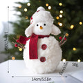 Plush Christmas Snowman Ornament – Holiday Decor & Kids Gift Christmas Ornament Babs L