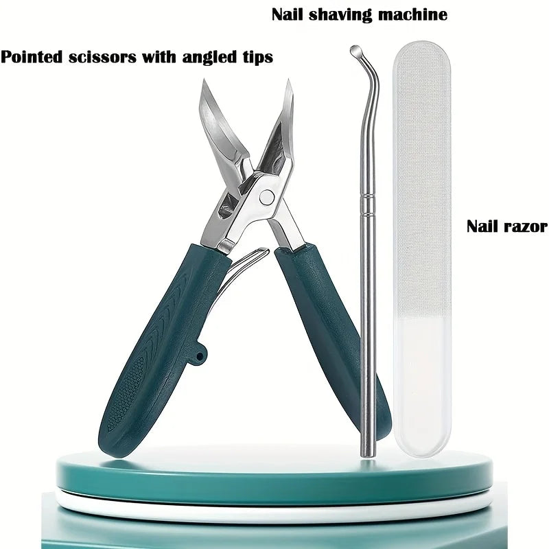 Eagle Beak Diagonal Nail Clippers Set of 3 – Thick Nail Care Nail Clipper Set Babs