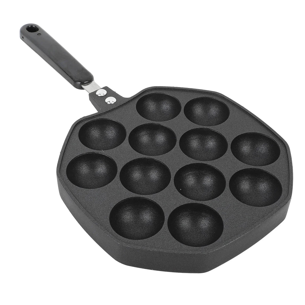 Takoyaki Pan 12-Mold Nonstick Aluminum Alloy Skillet Takoyaki Cooking Pan Babs
