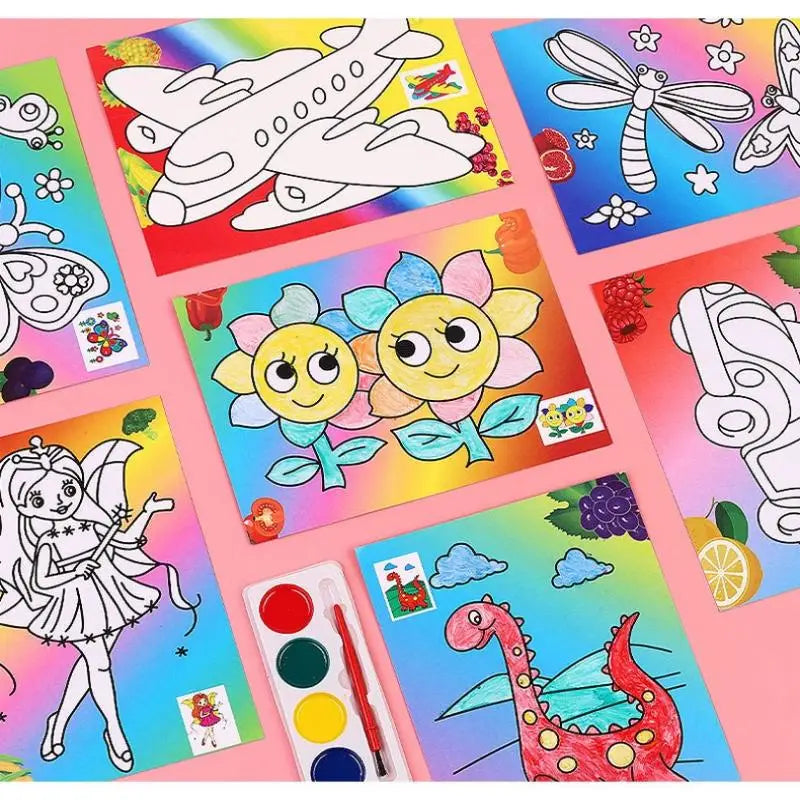 Kids DIY Watercolor Painting Set – Safe Washable Art Kit Kids Art Kit Babs