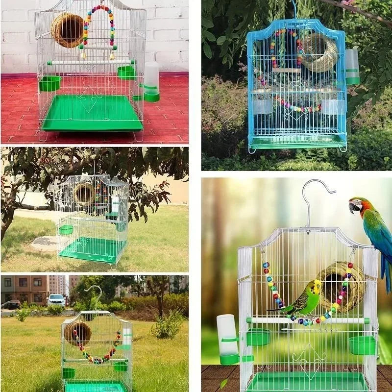 Bird Cage Water Dispenser – Feeder for Parrots & Budgies Bird Cage Waterer Babs