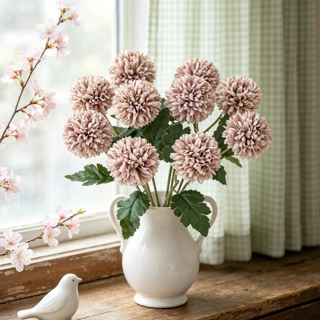 Artificial Silk Chrysanthemum Bouquet – Wedding & Home Décor Artificial Flower Bouquet Babs