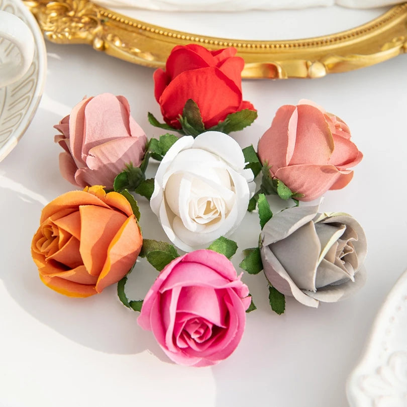 Artificial Silk Rose Heads – Wedding, Home & DIY Décor 10/30pcs Artificial Flower Heads Babs