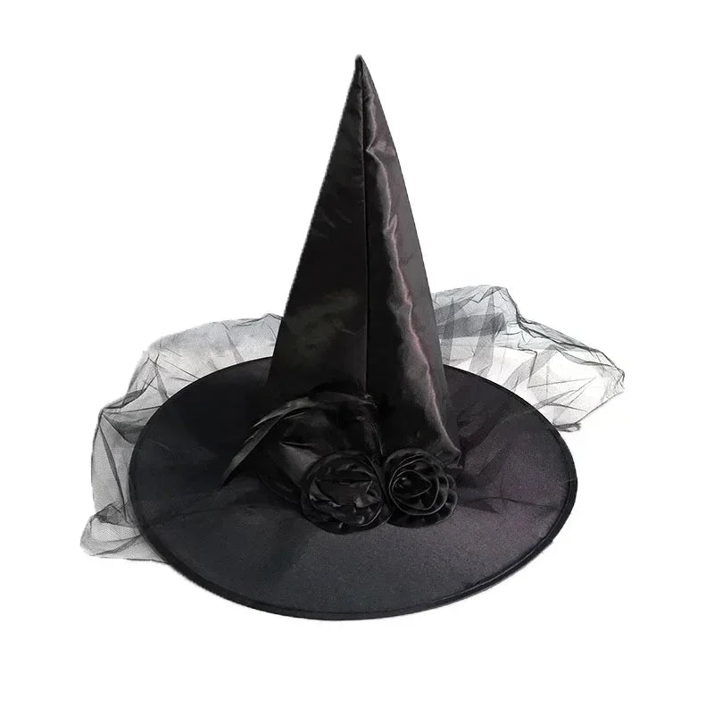 Kids Wizard & Witch Hat – Halloween Costume Cosplay Party Kids Costume Hat Babs black