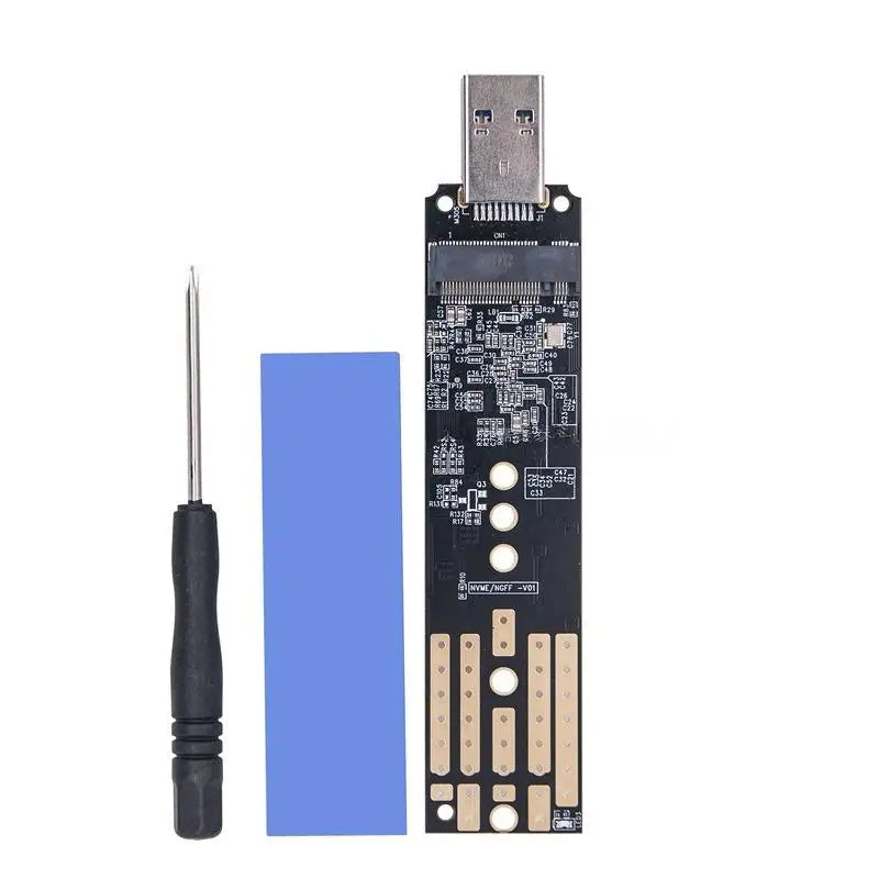M.2 to USB 3.2 Gen2 SSD Adapter – JMS581DL NVMe & SATA SSD Adapter Card Babs