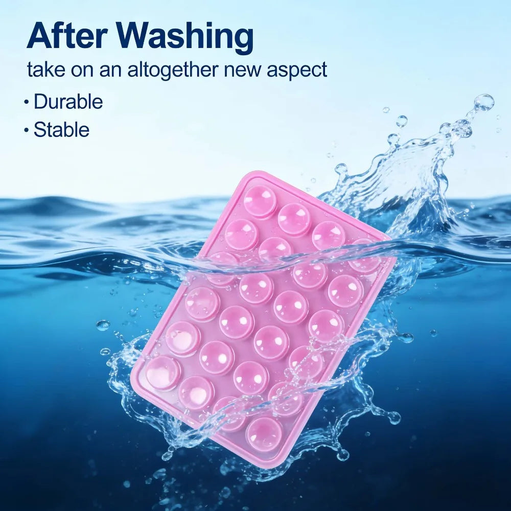 Silicone Suction Cup Phone Holder 24-Pack – Reusable Universal Phone Suction Mount Babs