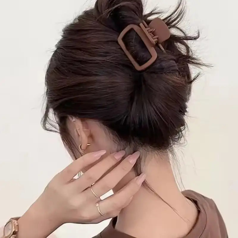 4-Pack Small Square Matte Hair Claw Clips – Non-Slip Hold Hair Claw Clips Babs