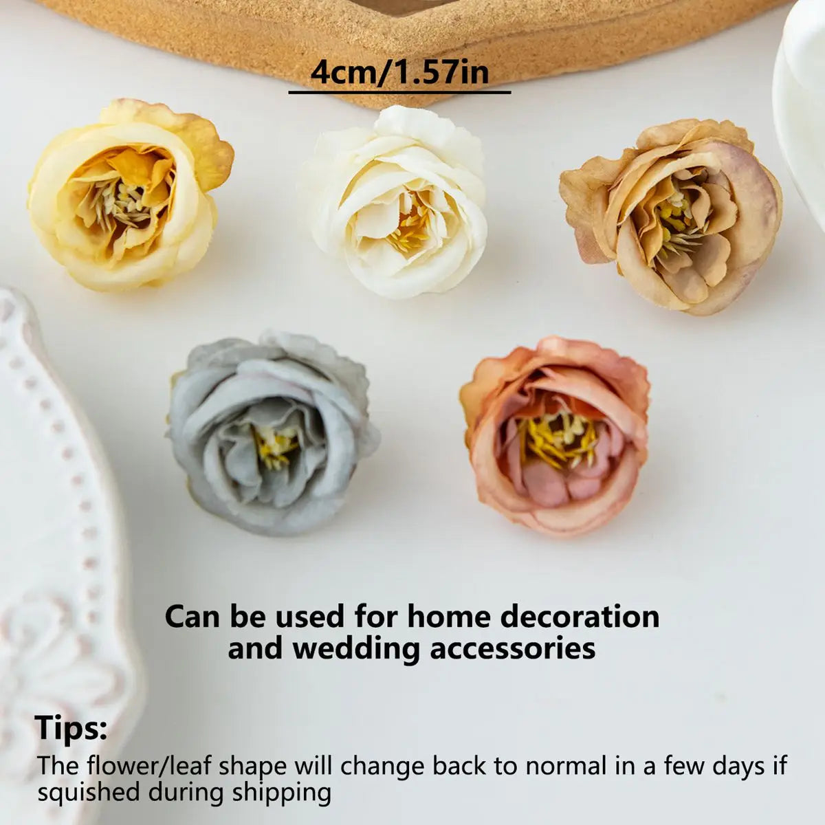 Artificial Silk Rose Heads 10/30pcs – Wedding & Home Decor Artificial Flower Heads Babs