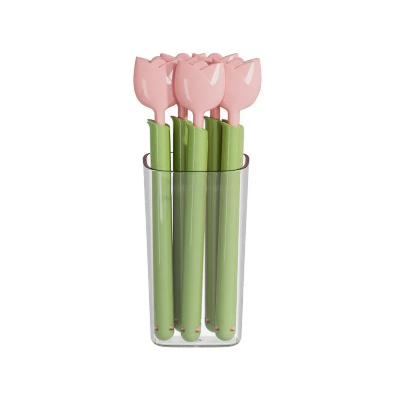 Tulip Magnetic Food Bag Sealing Clips | Fresh-Keeping Fridge Clips Food Bag Clips Babs Pink5 pcs