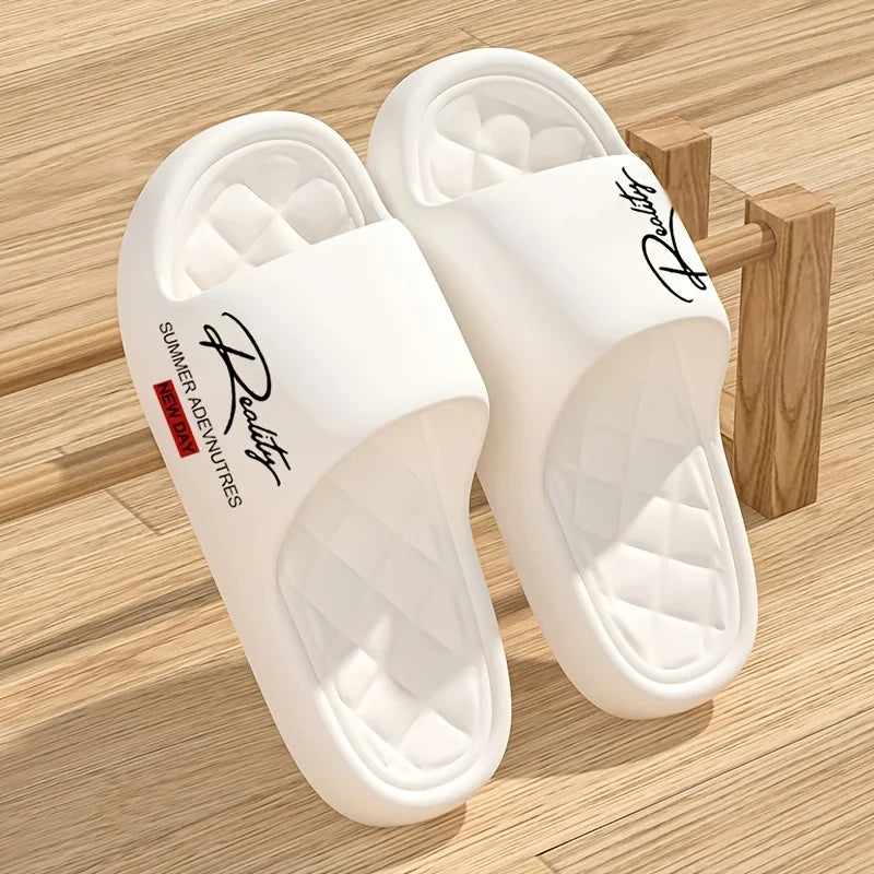 Women's EVA Non-Slip Slippers – Soft, Quick-Dry Home Sandals Women's Home Slippers Babs 40-41 WHITE