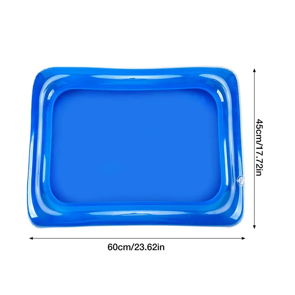 Portable Inflatable Foot Wash Basin – Foldable PVC Soak Tub Inflatable Foot Bath Babs Blue 1pcs